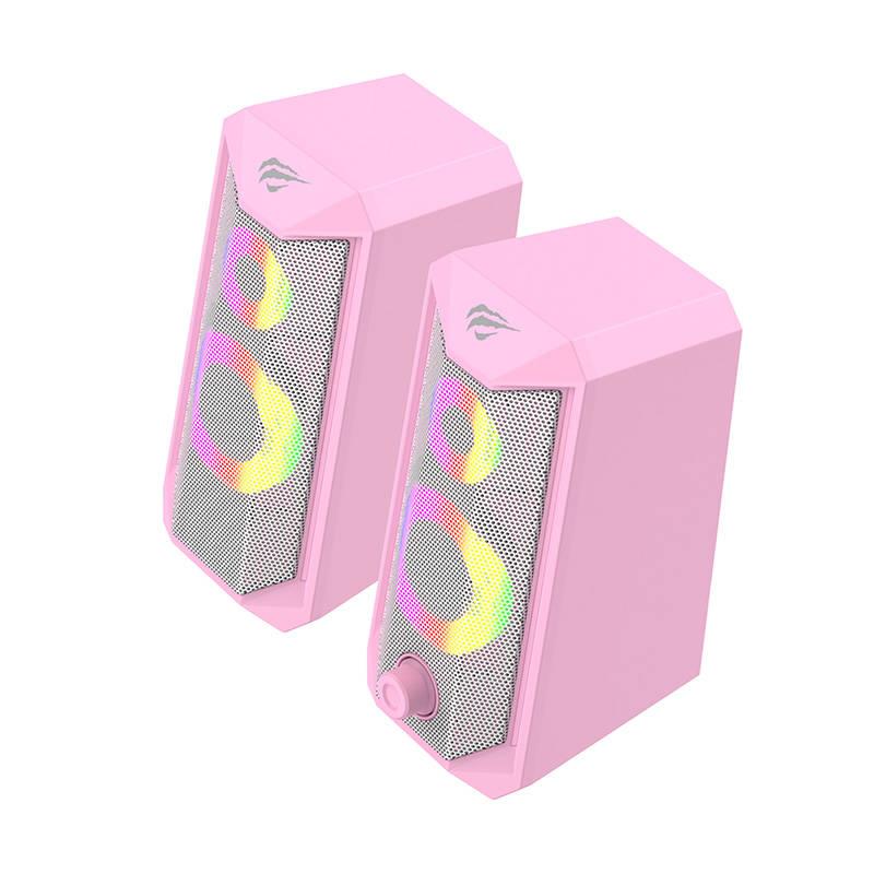 Havit SK202 Computer Speakers 2.0 RGB - Pink