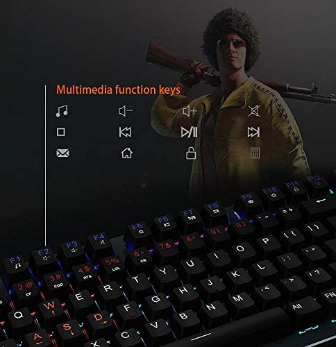 Meetion MK007 LED Mechanical Gaming Keyboard with Metallic Surface
