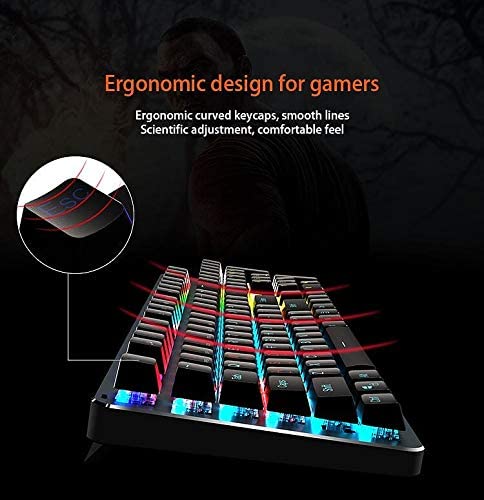 Meetion MK007 LED Mechanical Gaming Keyboard with Metallic Surface