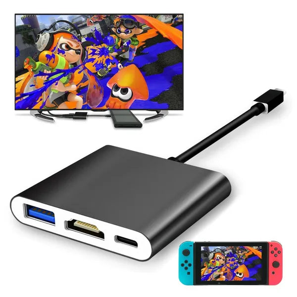 Portable Type-C to HDMI Video Converter Adapter for Nintendo Switch