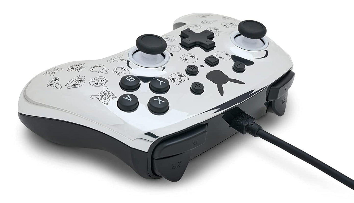 PowerA Enhanced Wired Controller for Nintendo Switch - Pikachu Black & Silver
