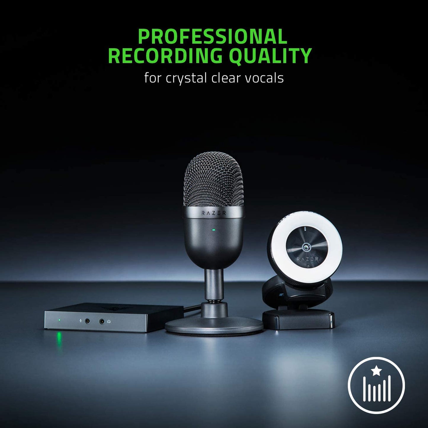 Razer Seiren V3 Mini USB Condenser Microphone: for Streaming and Gaming - Black