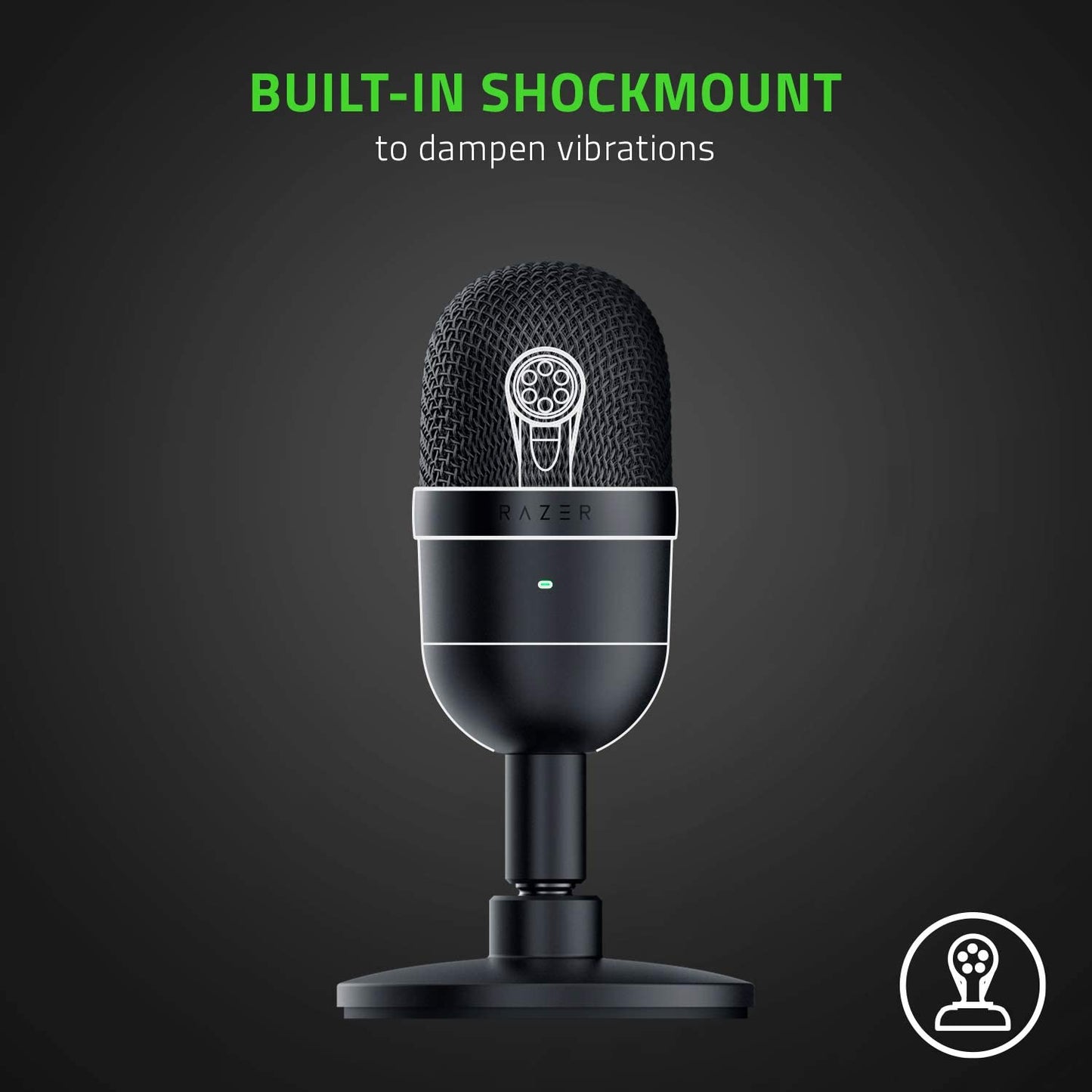 Razer Seiren V3 Mini USB Condenser Microphone: for Streaming and Gaming - Black