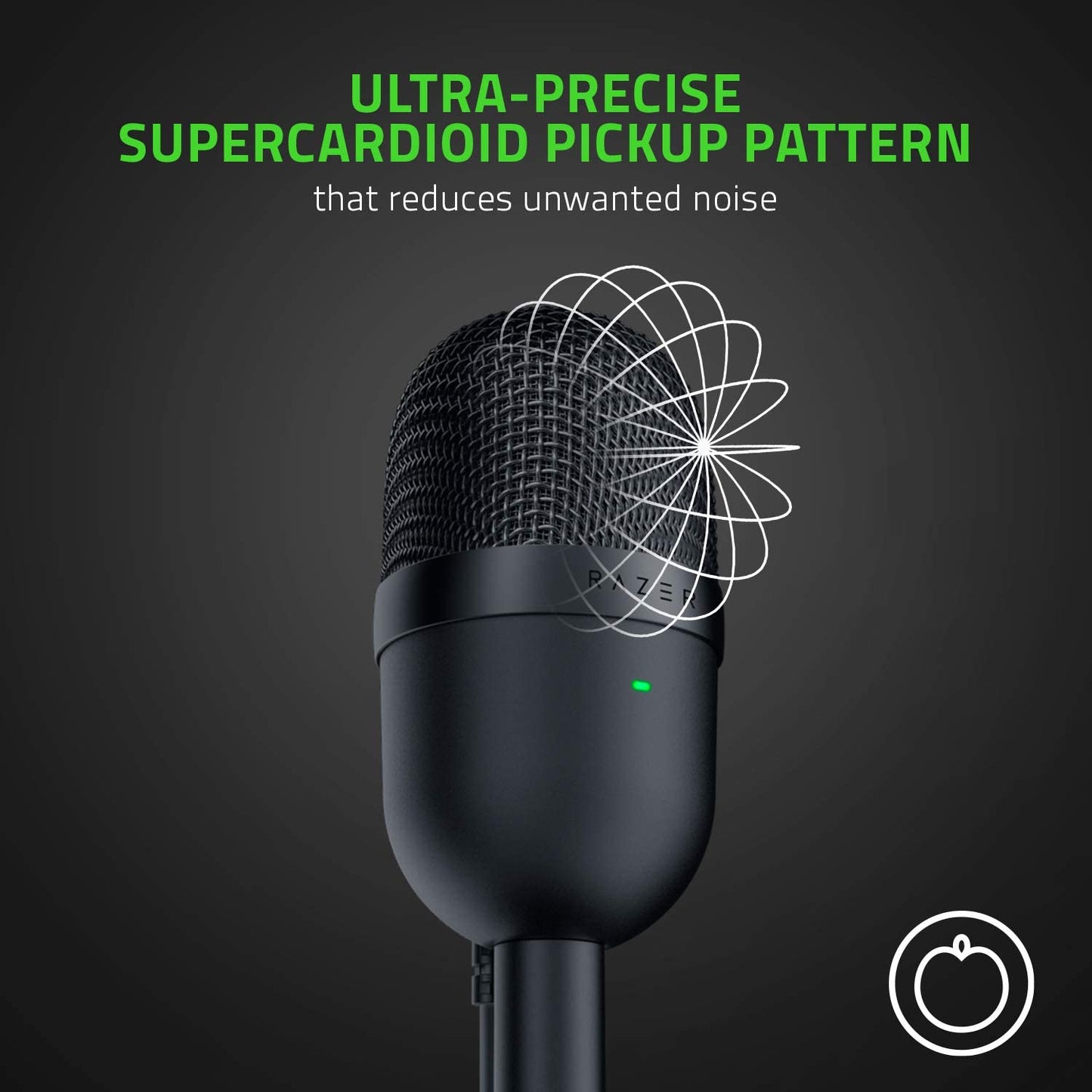 Razer Seiren V3 Mini USB Condenser Microphone: for Streaming and Gaming - Black