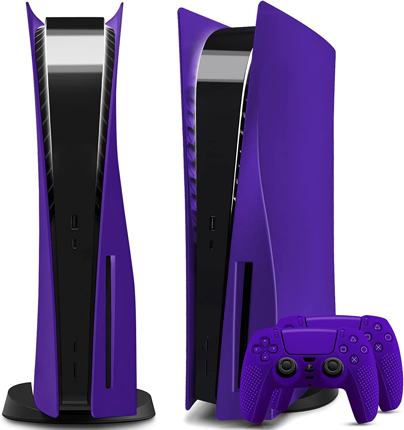 Playstation 5 Fat Phat Cover Shell Replica - Red | Black | Silver | Gold | Blue | Purple | Camo