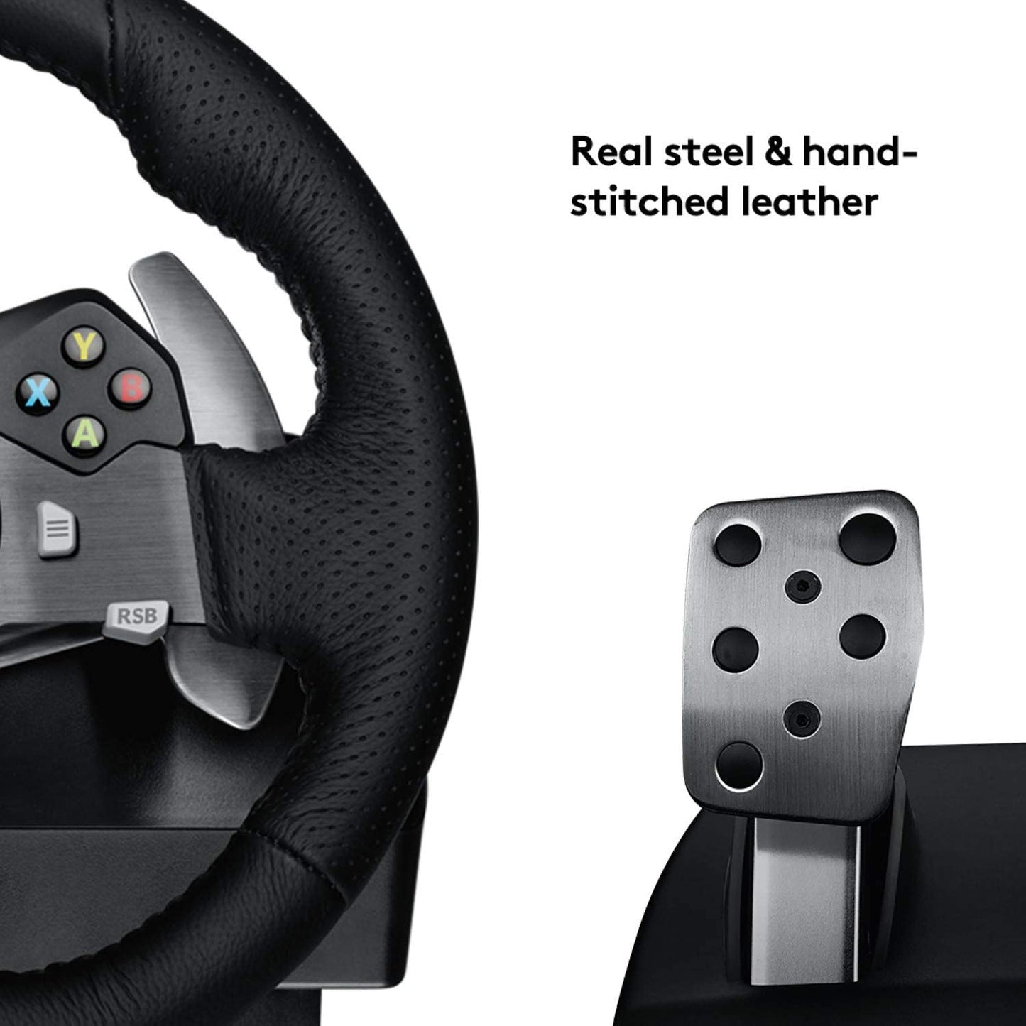 عجلة قيادة Logitech G920 Driving Force - Xbox X|S وXbox One والكمبيوتر الشخصي