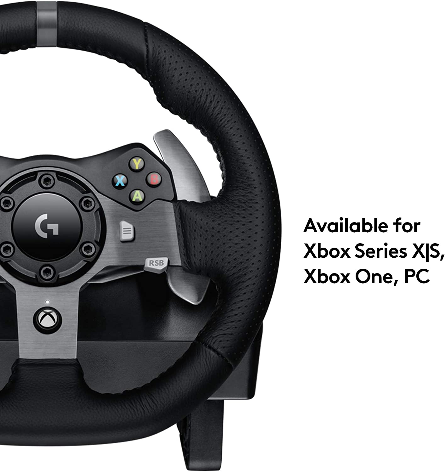 عجلة قيادة Logitech G920 Driving Force - Xbox X|S وXbox One والكمبيوتر الشخصي