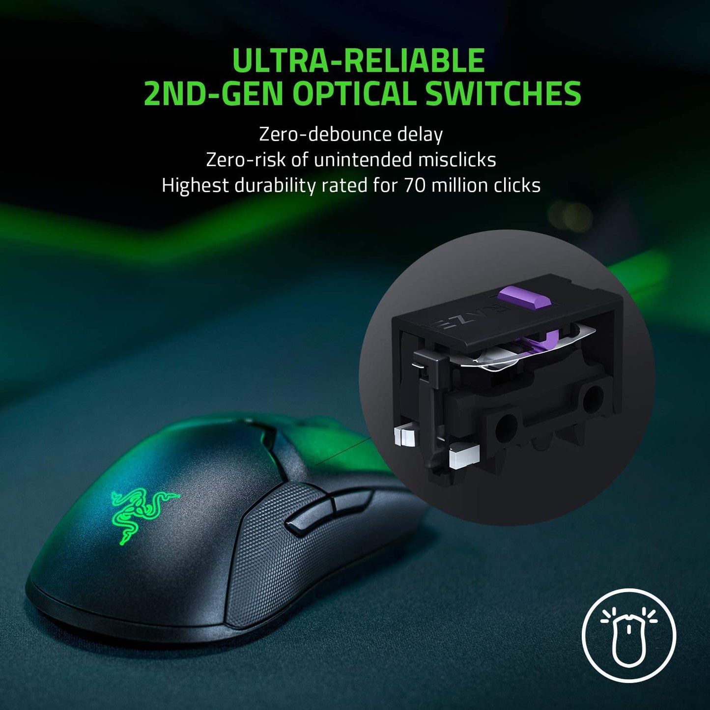 Razer Viper Ultimate Hyperspeed Lightweight Wireless Gaming Mouse