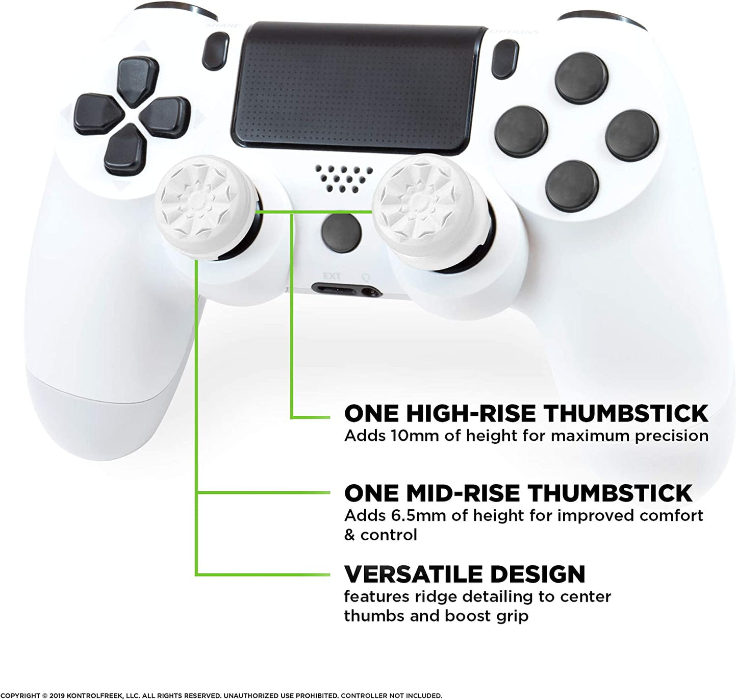 KontrolFreek Freek Galaxy White for PlayStation 4 | PlayStation 5