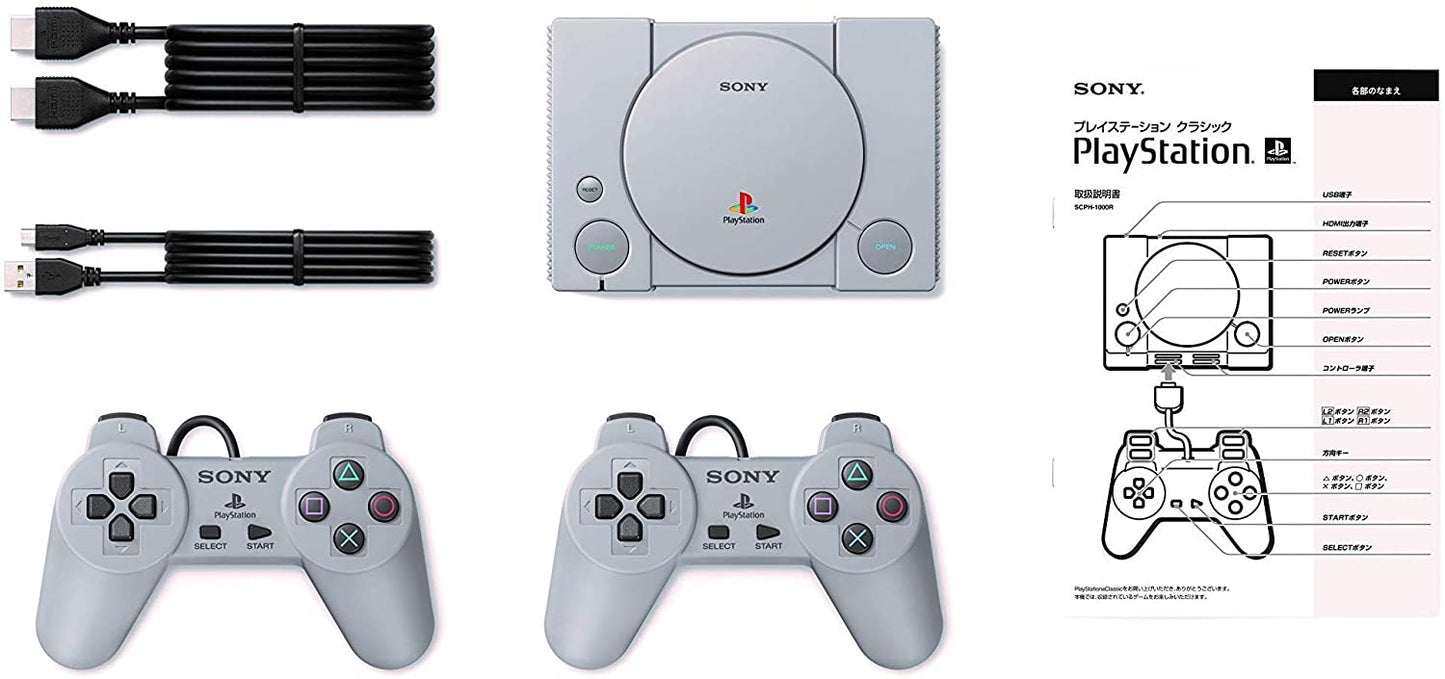 Sony PlayStation Classic Console 20 Built In Games Bundle