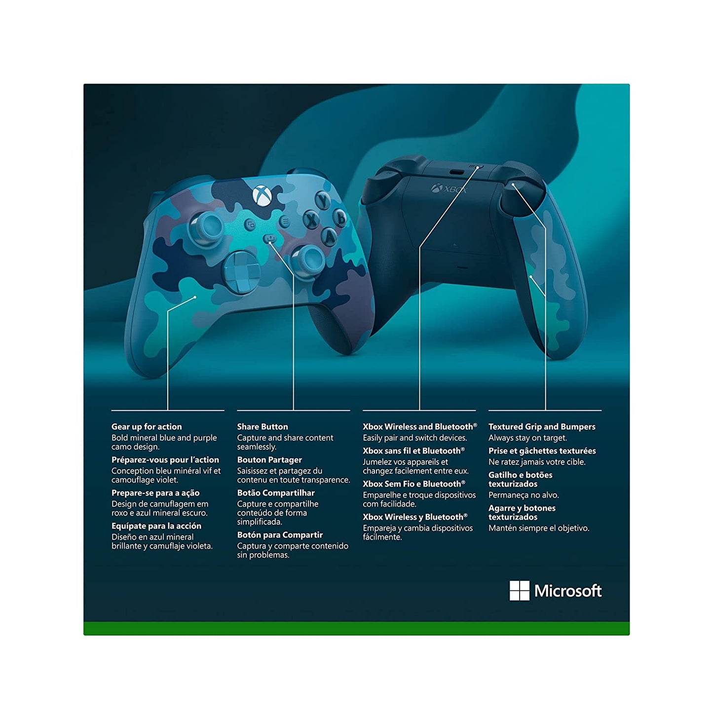 وحدة تحكم Xbox Core اللاسلكية - إصدار خاص من Mineral Camo إصدار خاص