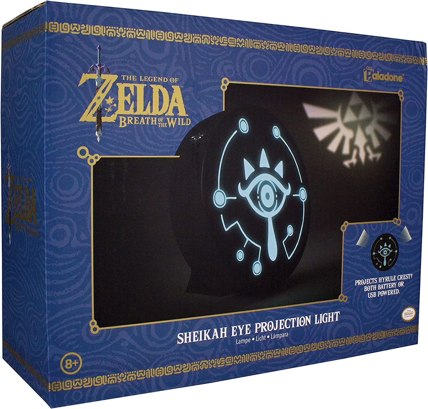 The Legend of Zelda Sheikah Eye Projection Light with Sound | Optical Illusion Night Light & Projection Lamp