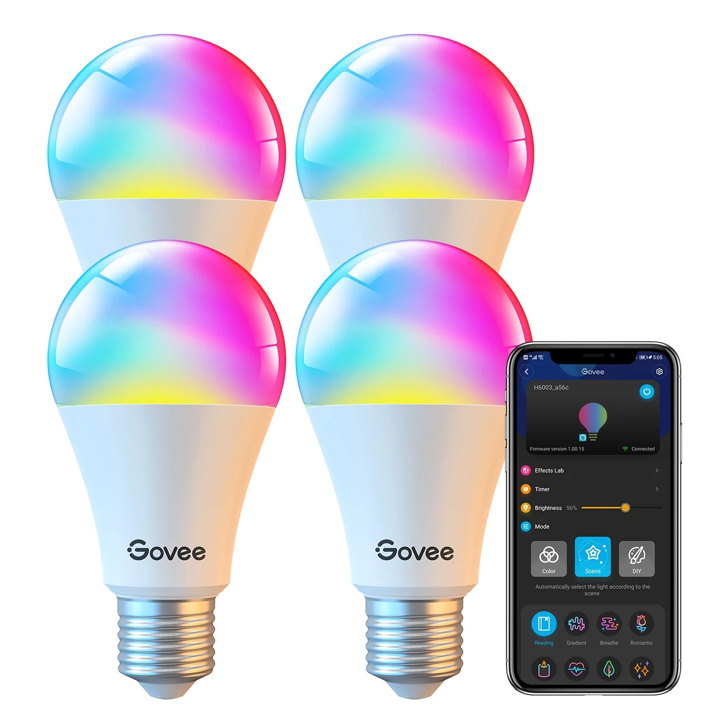 مصباح LED ذكي Govee Wi-Fi RGBWW