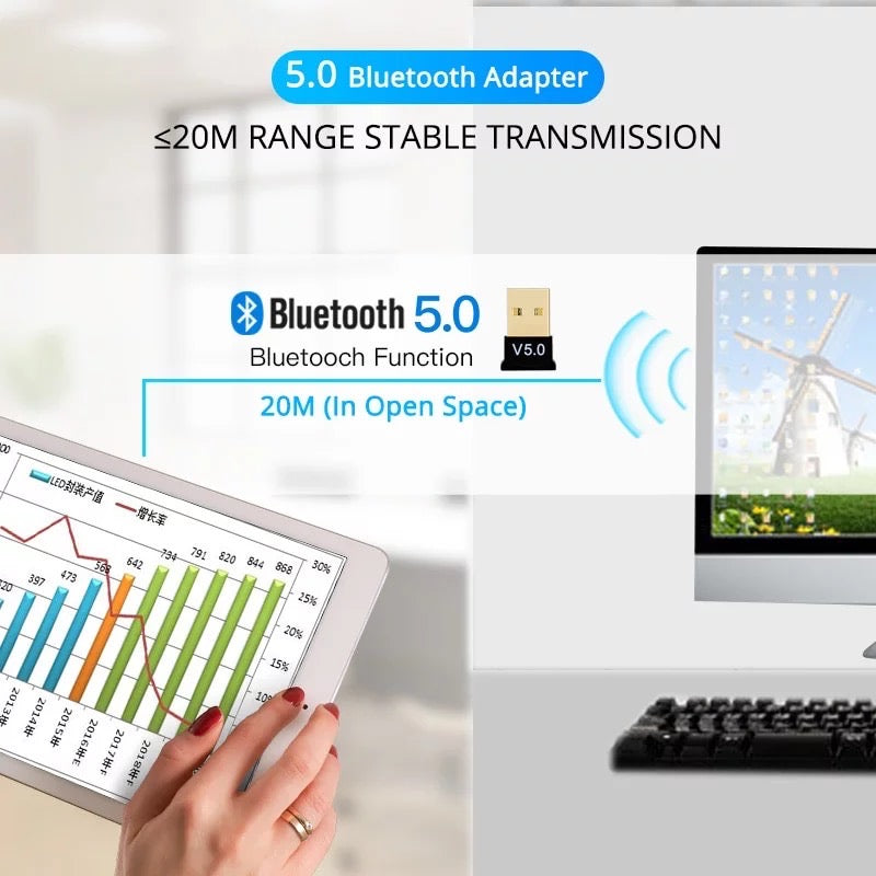 USB 5.0 Bluetooth Adapter Dongle
