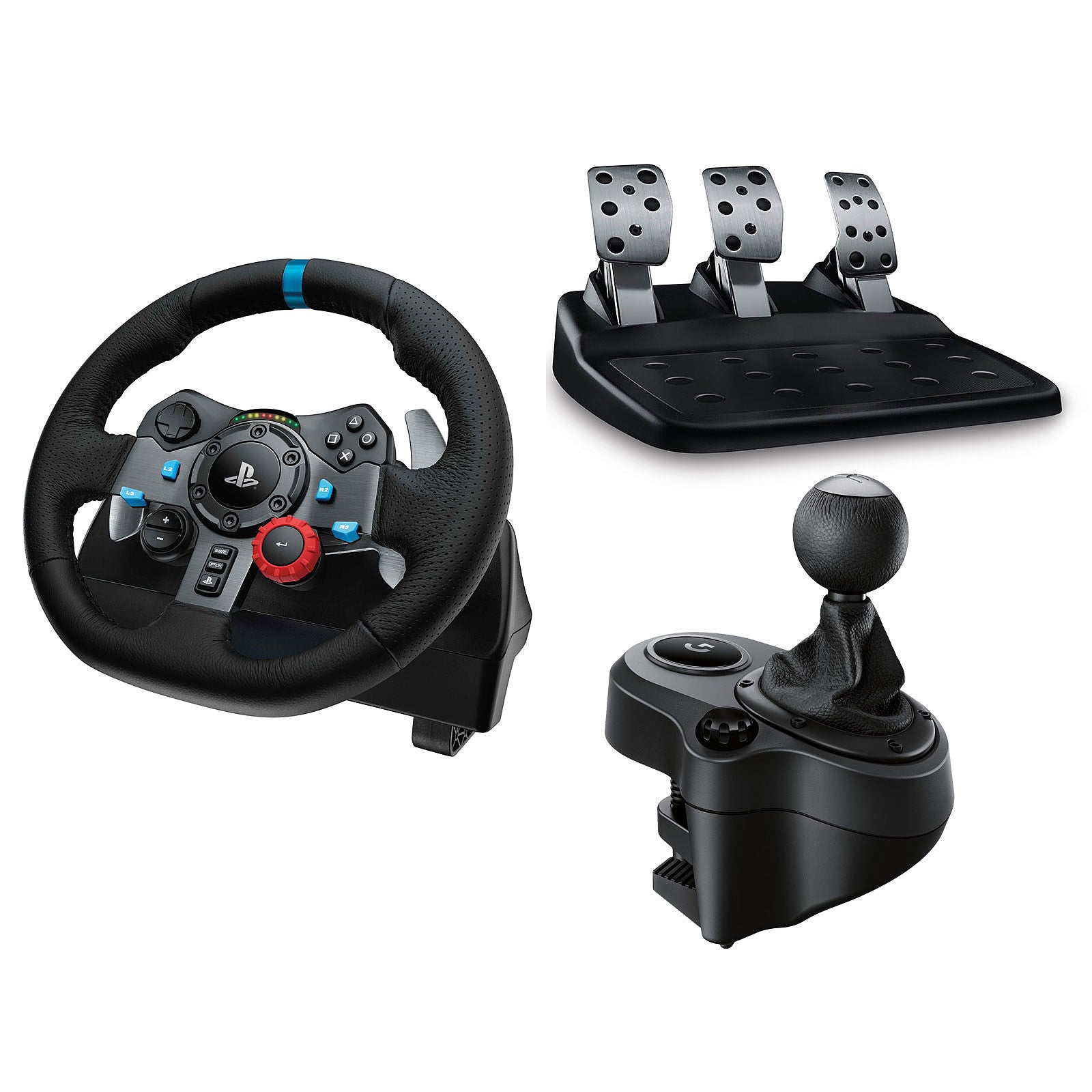Pest styrte Forud type Logitech G29 Driving Force Race Steering Wheel with Shifter Gear Bundl –  Game Bros LB