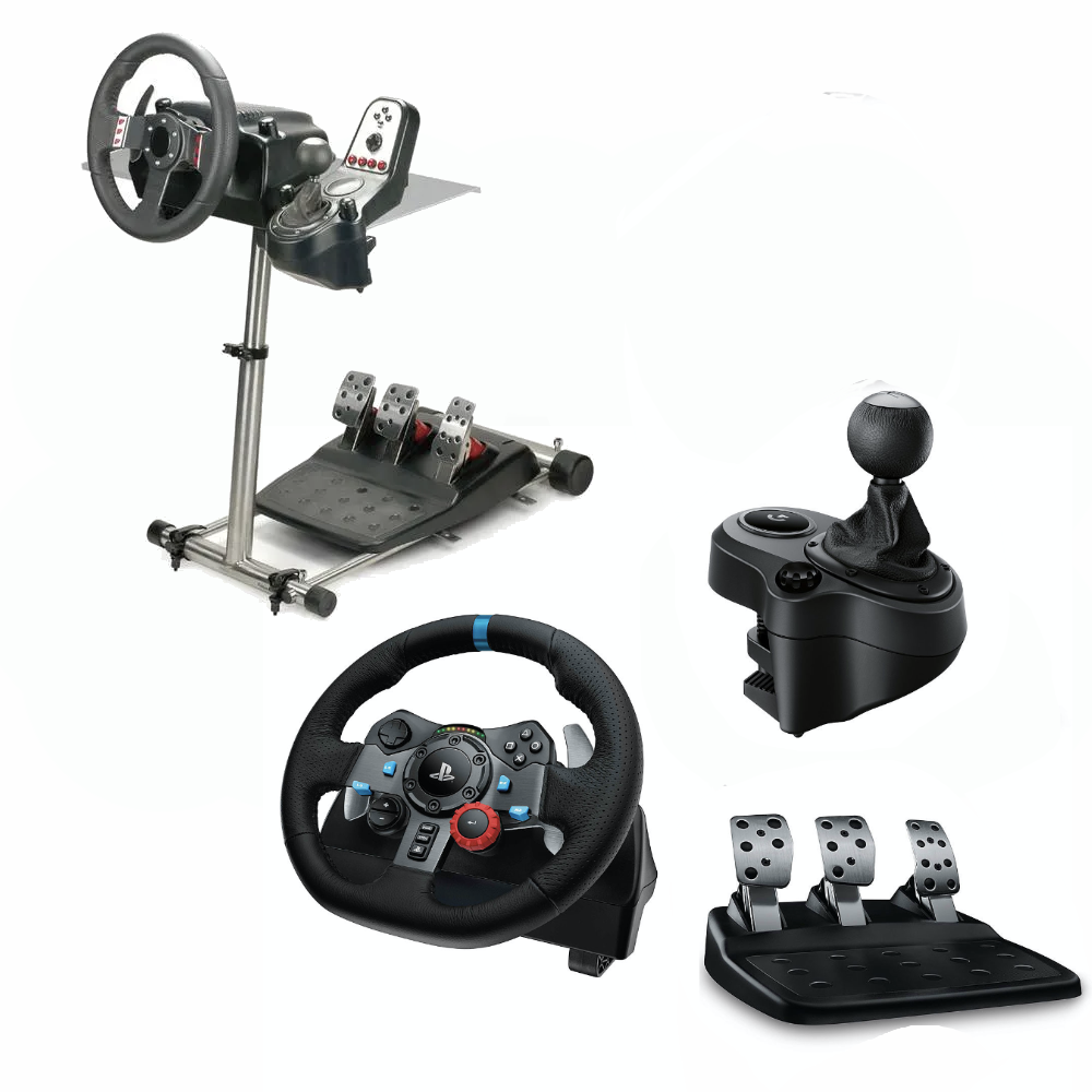Logitech G29 Driving Force Race Steering Wheel with Shifter Gear and D –  Game Bros LB