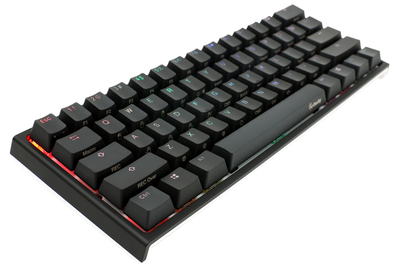 لوحة مفاتيح ميكانيكية Ducky One 2 Mini v2 RGB LED 60% - أسود