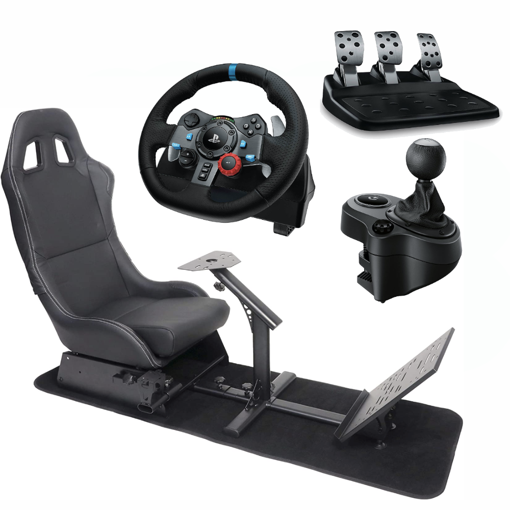 Medicinsk malpractice enestående frakke Logitech G29 Driving Force Race Steering Wheel with Shifter Gear and P –  Game Bros LB