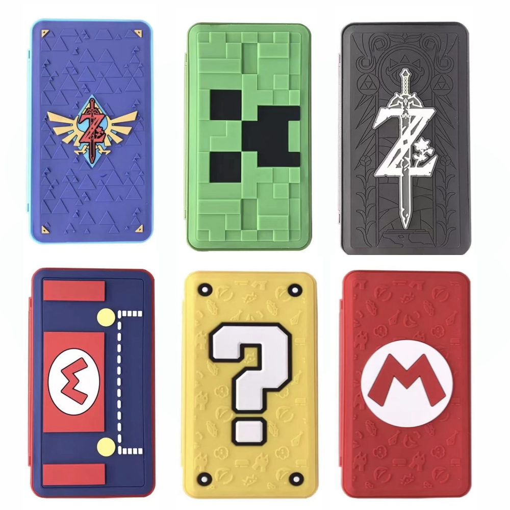 3D Game Card Case 24-Slot Game/Micro SD Holder For Nintendo Switch / 2 Games - 9 Models