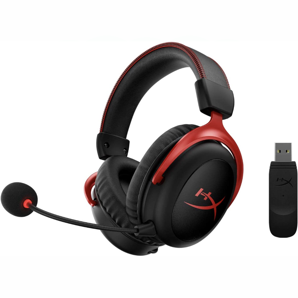 سماعة رأس لاسلكية للألعاب HyperX Cloud II لأجهزة الكمبيوتر، PS4/PS5، Nintendo Switch