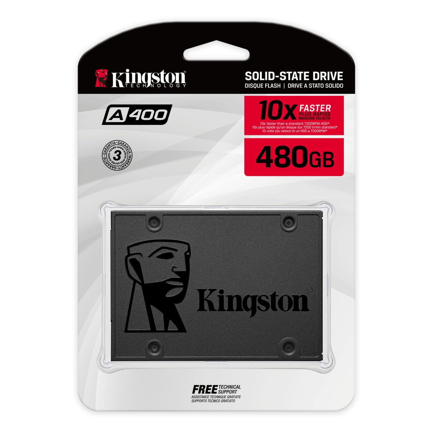 Kingston A400 SATA 3 2.5" Internal SSD - HDD Replacement for Increase Performance