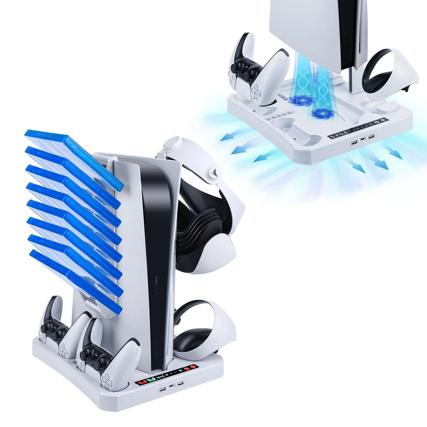 IPLAY Multifunctional Charging Stand Designed For PS5 Fat Phat and PSVR2
