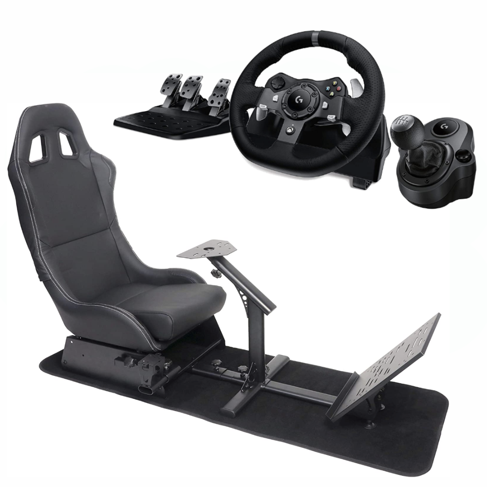 Fortæl mig svømme Prøve Logitech G920 Racing Wheel with Shifter and Playseat Bundle - Xbox – Game  Bros LB