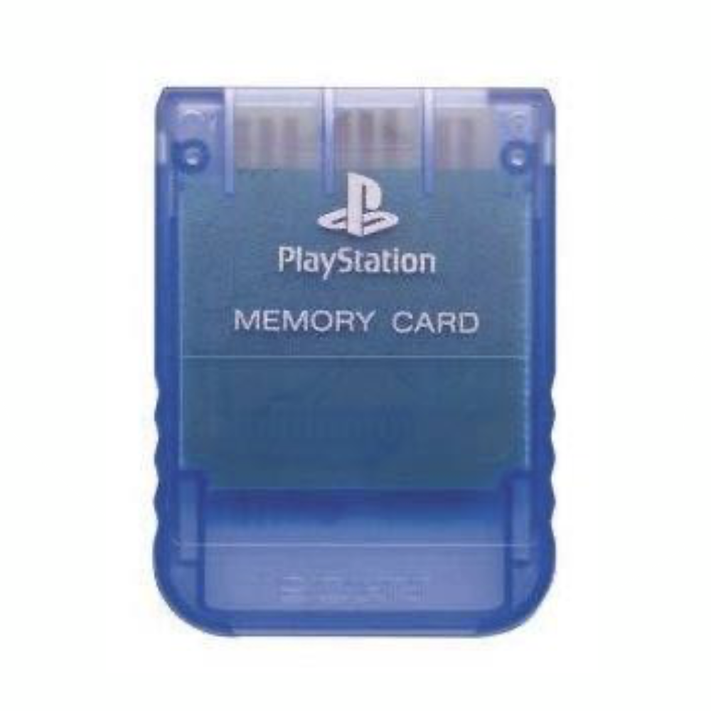 PlayStation Psone Memory Card Island Blue Game Bros LB