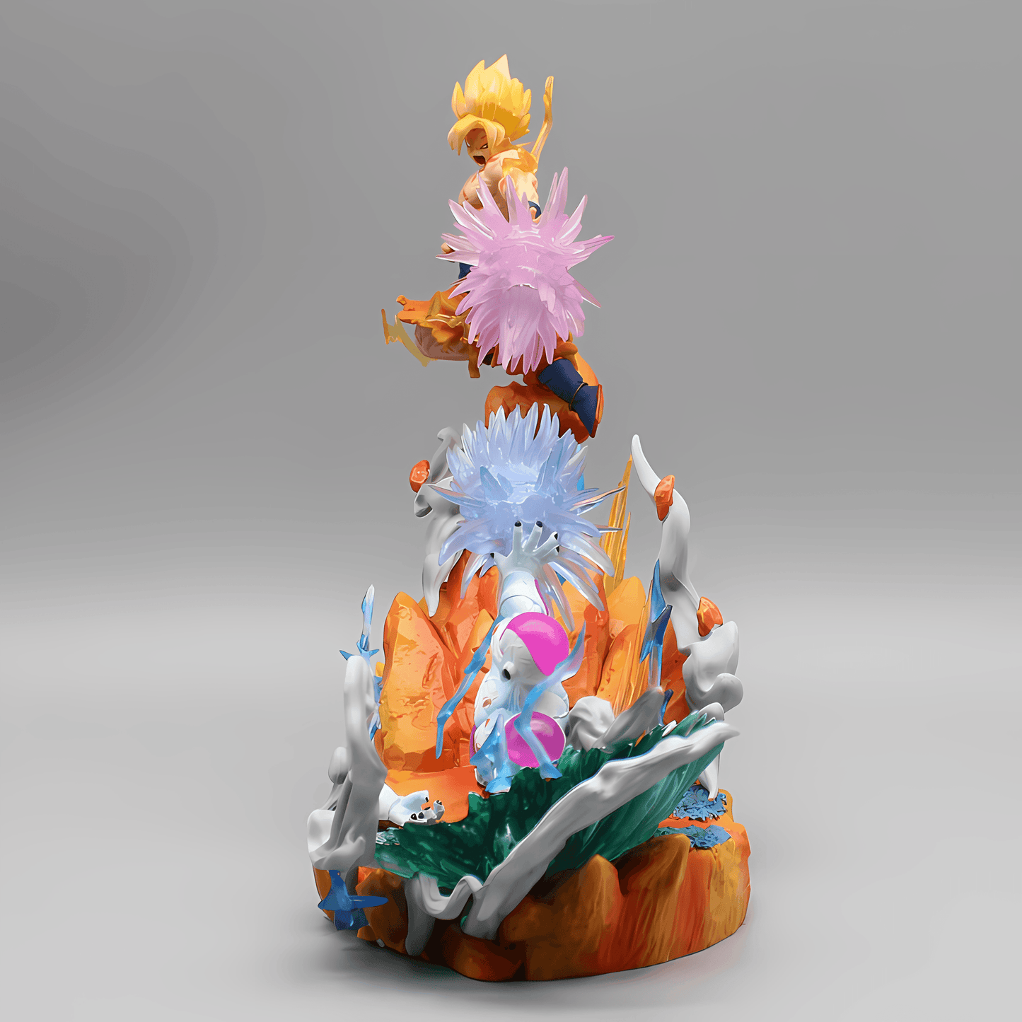 Dragon Ball Z Clash Of Titans Goku Vs Freiza 20CM Anime PVC Figure