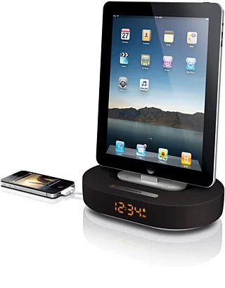 Philips Fidelio DS1200 Clock Docking Speaker Designed For 30-pin Apple Devices With Light - (USED)