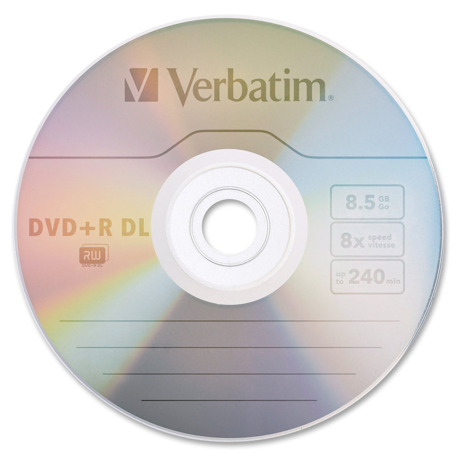 Verbatim 95311 DVD Recordable Media - DVD+R DL - 8.50 GB - 1 Blank DVD
