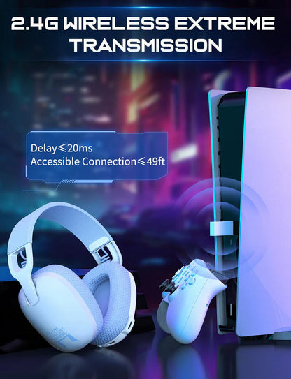 سماعة ألعاب ONIKUMA B2، بلوتوث 2.4 جيجاهرتز، لاسلكية وسلكية - ثلاثة أوضاع - أسود | أزرق