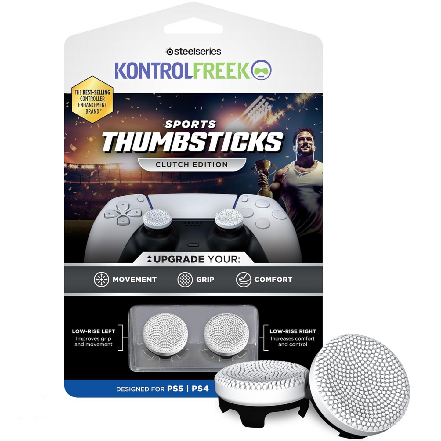 KontrolFreek Sports Thumbsticks Clutch Edition for PlayStation 4 | PlayStation 5