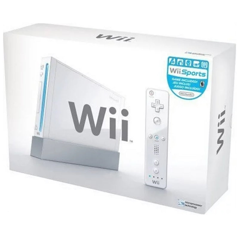 Nintendo Wii Console White Modded With Selected Games