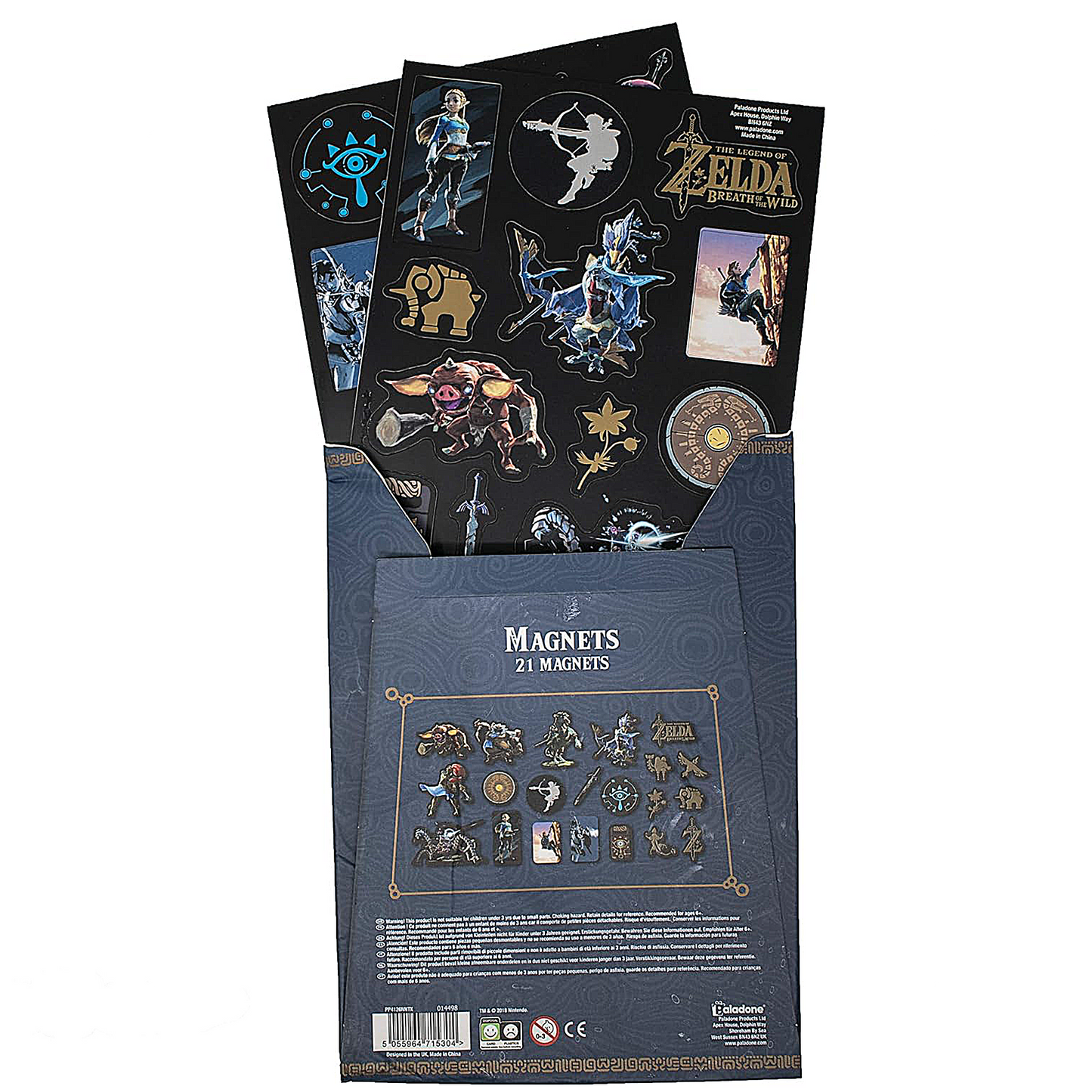 Nintendo The Legend of Zelda - Breath Of The Wild - 21 Fridge Magnets SET