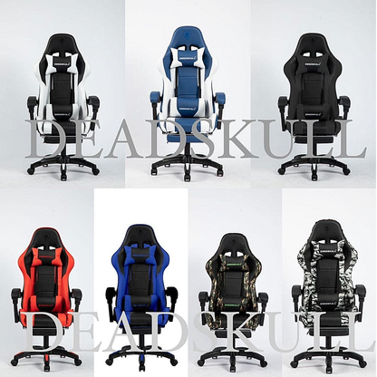 DeadSkull Comfort Gaming Chair With Footrest - 7 Colors