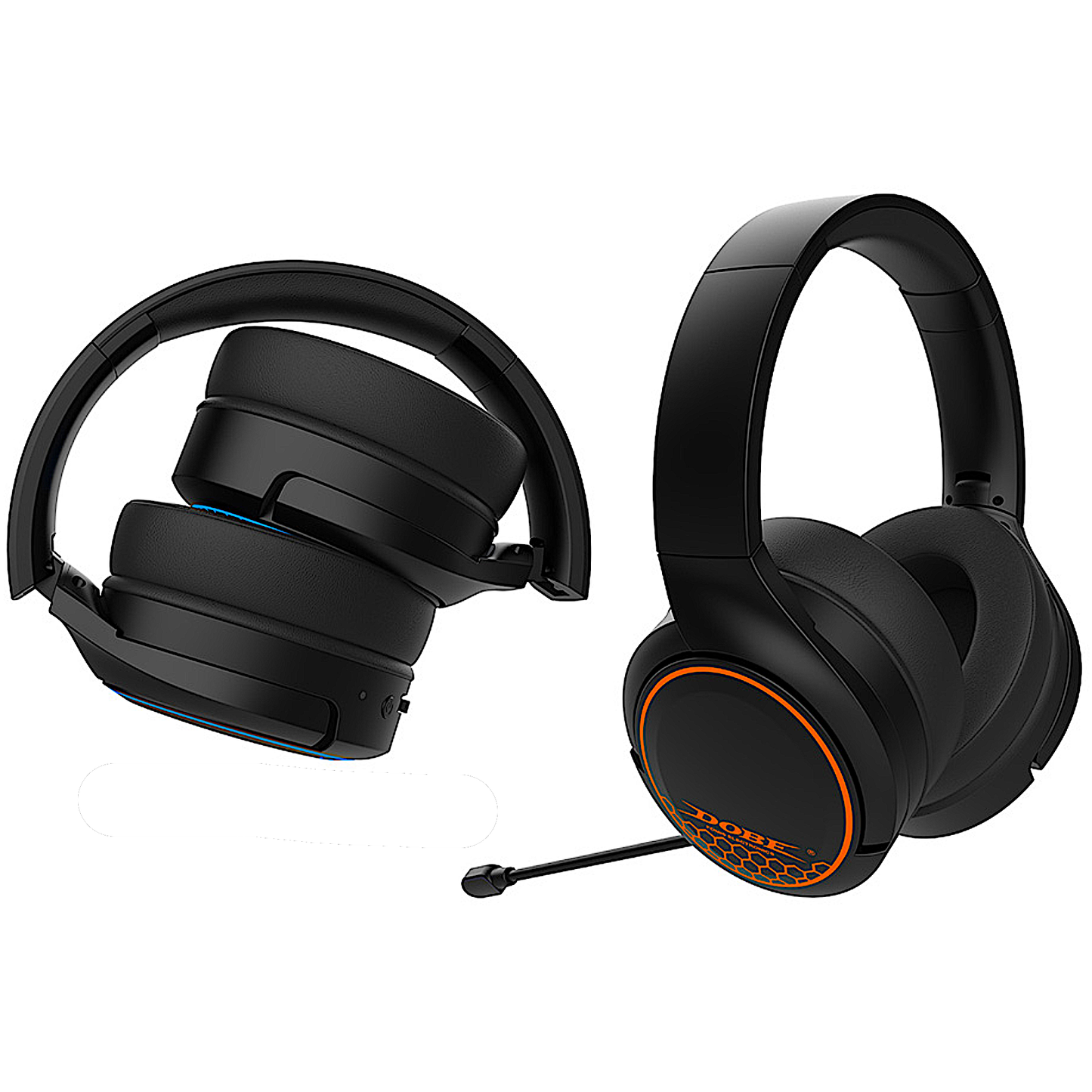 DOBE RGB TP5-35110 2.4G Bluetooth Gaming Wireless Headset- PC | Nintendo Switch | PS4 | PS5 - BLACK