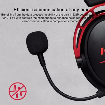 HyperX Cloud II 7.1 Surround Sound USB Audio Card With DSP, Mic Noise Cancellation, Audio Control Box, Braided Cable, Plug N Play For PC And PS4 | Black