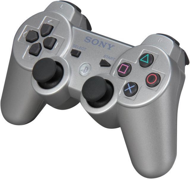 Genuine OEM Sony PlayStation 3 PS3 DualShock 3 Controller - Silver (USED)