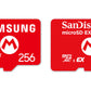 Samsung / Sandisk 256GB microSD Express Card for Nintendo Switch 2
