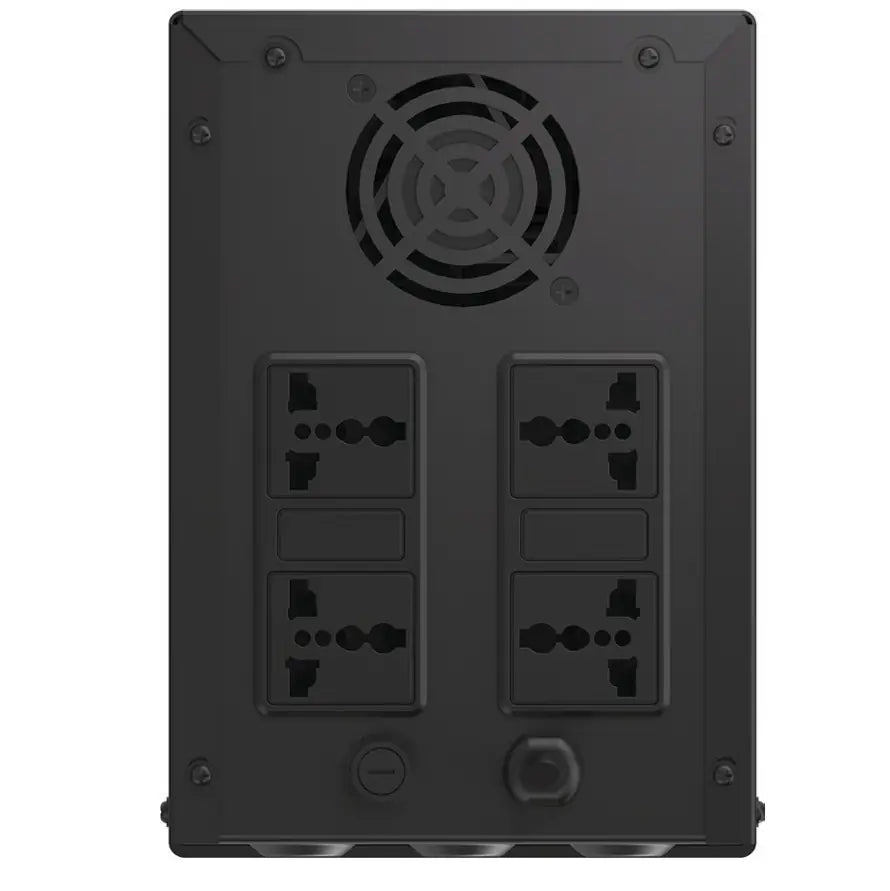 NCTS QSTROM PRO 2000VA/1200W Line Interactive UPS with AVR, Simulated Sinewave Output, Fast Recharge, Full Protection, LCD Display, 12V 9A x2 Batteries , Off-Mode Charging & Generator Compatibility for Personal Computers