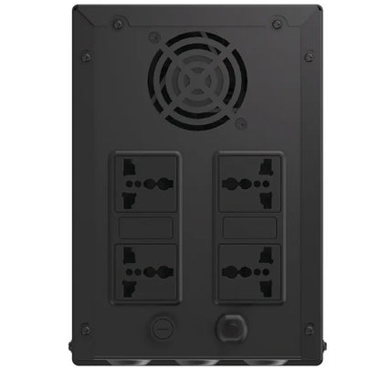 NCTS QSTROM PRO 2000VA/1200W Line Interactive UPS with AVR, Simulated Sinewave Output, Fast Recharge, Full Protection, LCD Display, 12V 9A x2 Batteries , Off-Mode Charging & Generator Compatibility for Personal Computers