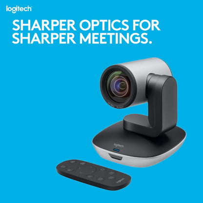 Logitech PTZ Pro 2 Full HD 1080p Video Camera With 10x Lossless Zoom, 260° Pan, 130° Tilt, Autofocus, Remote Control & Mount , USB Plug-And-Play, Multi-App Compatibility , Windows / macOS