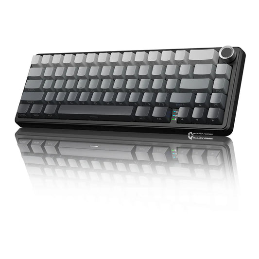 Attack Shark X66 Mechanical Keyboard – 66 Keys, Tri-Mode Wireless, Strawberry Switches, RGB, Gasket Mount, Hot-Swappable, PBT Keycaps -MOONLIGHT