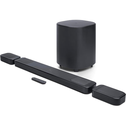 JBL Bar 1000MK2-7.1.4 Channel soundbar System with Detachable Surround Speakers, MultiBeam 3.0, Dolby Atmos and DTS:X, 480W RMS with 10" Sub & Works with Voice Assistant-Enabled Speakers (Blackfree with Google Assistant or Siri on compatible devices