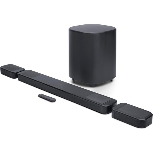 JBL Bar 1000MK2-7.1.4 Channel soundbar System with Detachable Surround Speakers, MultiBeam 3.0, Dolby Atmos and DTS:X, 480W RMS with 10" Sub & Works with Voice Assistant-Enabled Speakers (Blackfree with Google Assistant or Siri on compatible devices