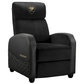 COUGAR Ranger Elite Gold Gaming Sofa Recliner, Plush Velvet Upholstery, Side Pocket, Foldable Footrest & Reclining Backrest