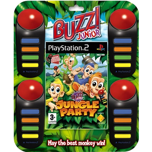 Buzz Jr Jungle Party Bundle - PlayStation 2 (PAL) - (SEALED)