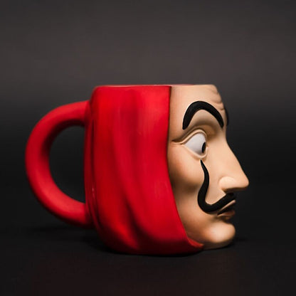Grupo Erik Money Heist 3D Ceramic Mug | 35 cl - 350 ml | Money Heist Mug | Coffee Mug | Tea Mug | Money Heist Mask | Cool Gifts