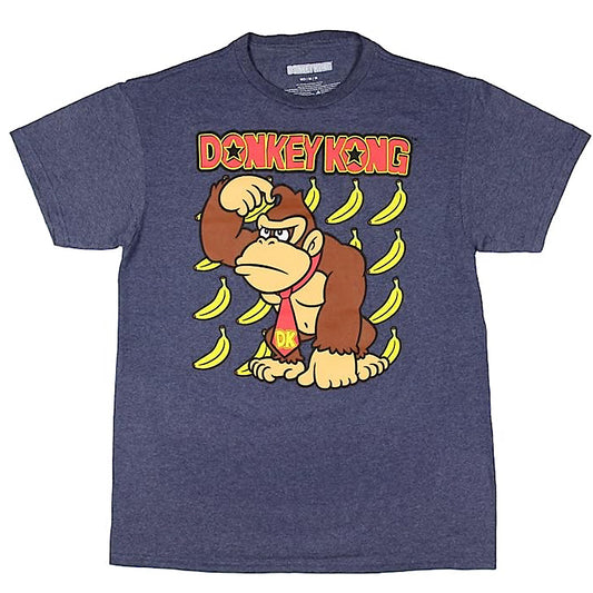 Nintendo Donkey Kong Men's Don't Know Don't Care DK Character T-Shirt - Small